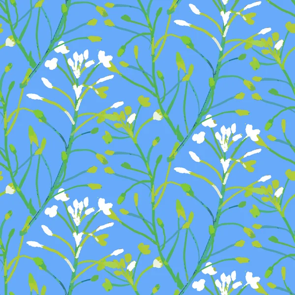 Vector acuarela patrón floral — Vector de stock