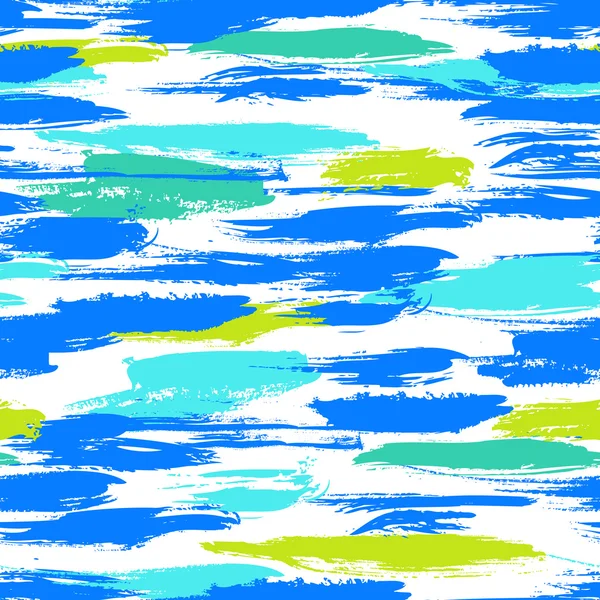 Pattern with brushstrokes and stripes — ストックベクタ