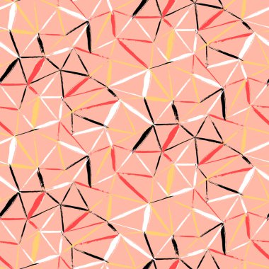hand painted geometric pattern clipart