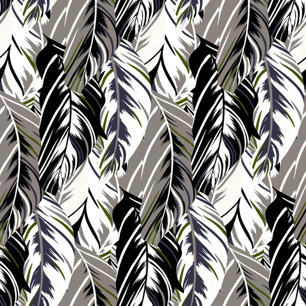 Patrón abstracto inspirado en las aves tropicales — Vector de stock