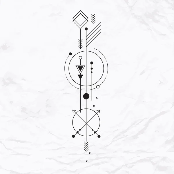 Geometric abstract mystic symbol — 스톡 벡터