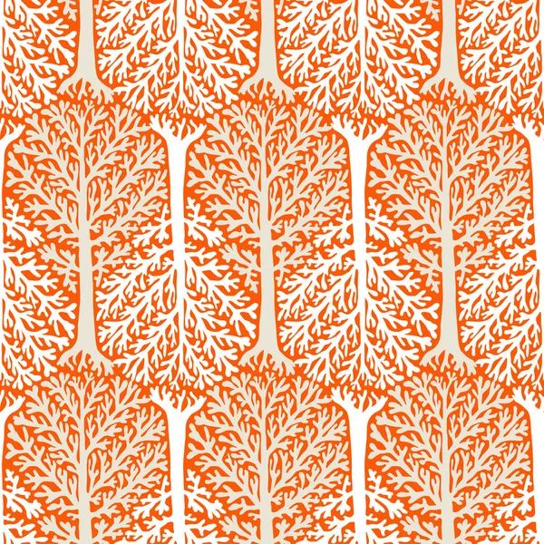 Patroon met bomen — Stockvector