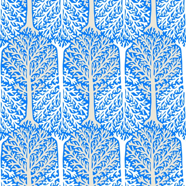 Patroon met bomen — Stockvector