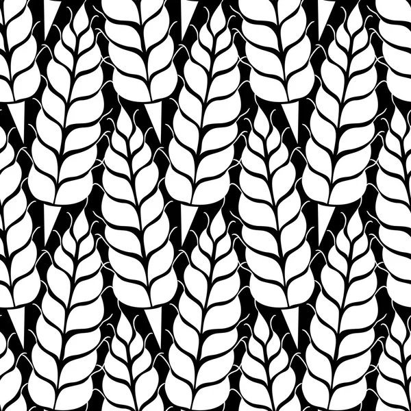 Vector pattern with grains and wheat — Stok Vektör