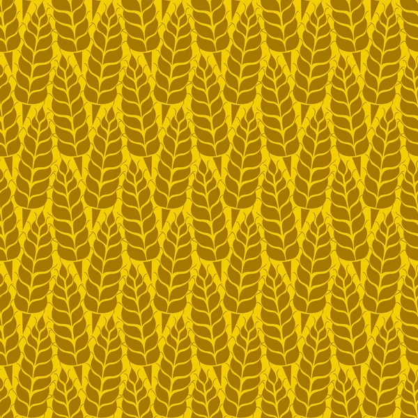 Vector pattern with grains and wheat — Stock vektor