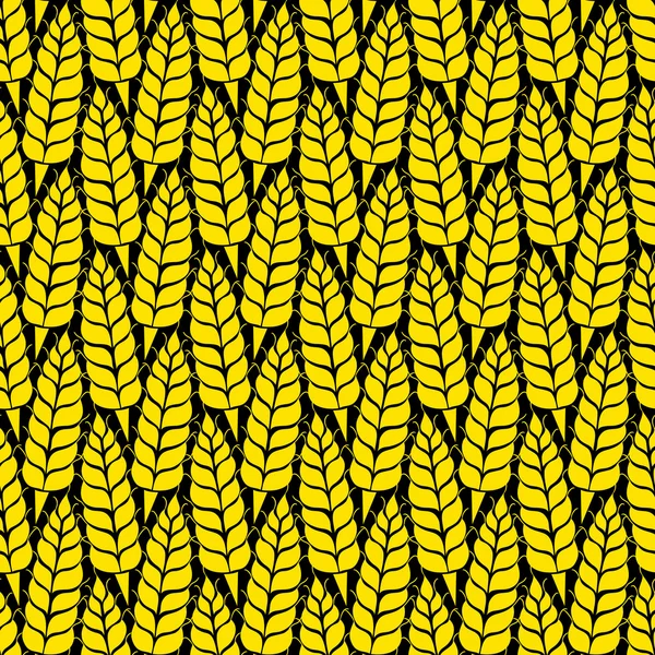 Vector pattern with grains and wheat — Stock vektor