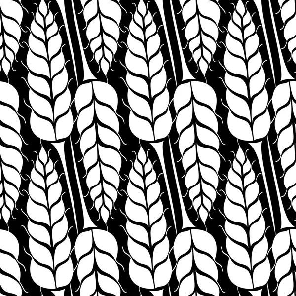 Vector pattern with grains and wheat — Stock vektor