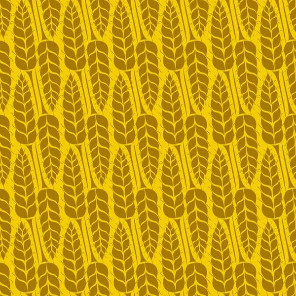 Vector pattern with grains and wheat — Stok Vektör