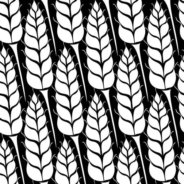 Vector pattern with grains and wheat — Stockvector