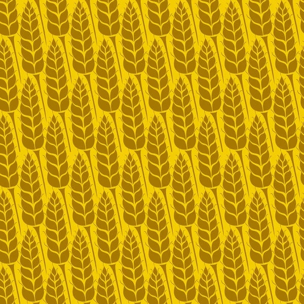 Vector pattern with grains and wheat — Stock Vector