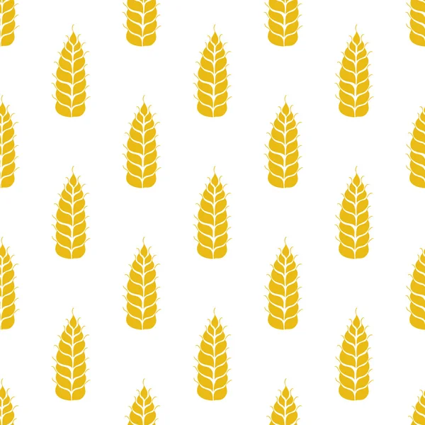 Vector pattern with grains and wheat — Stockvector