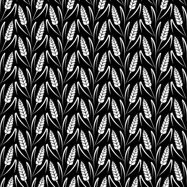 Vector pattern with grains and wheat — Stok Vektör