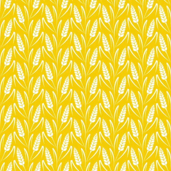 Vector pattern with grains and wheat — Wektor stockowy