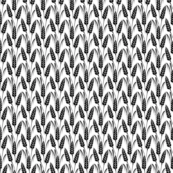 Vector pattern with grains and wheat — Stockový vektor
