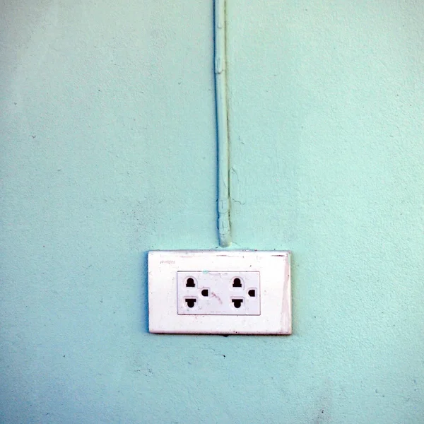 White Electrical Outlet — Stock Photo, Image