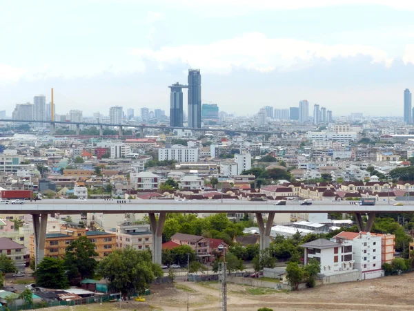 Bangkok, Tayland - 12 Haziran 2015: Bangkok, Tayland, Thailand, havadan görünümü. Bangkok Tayland, Tayland ekonomik Merkezi'en büyük şehridir. — Stok fotoğraf