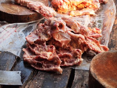 çiğ tavuk yakın çekim