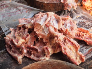 çiğ tavuk yakın çekim