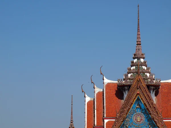 Marmor tempel (Wat Asokaram) Samutprakan Thailand — Stockfoto