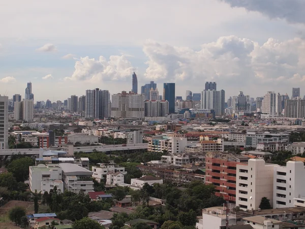 Bangkok, Tayland - 12 Haziran 2015: Bangkok, Tayland, Thailand, havadan görünümü. Bangkok Tayland, Tayland ekonomik Merkezi'en büyük şehridir. — Stok fotoğraf