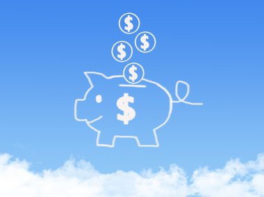 Kumbara bulut şeklinde