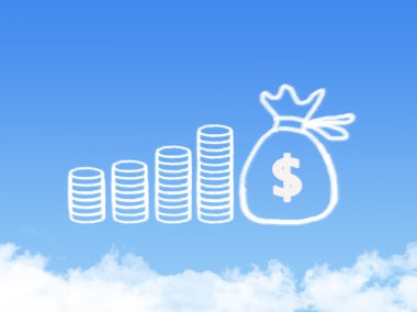 sikke ve bulut şeklinde çanta