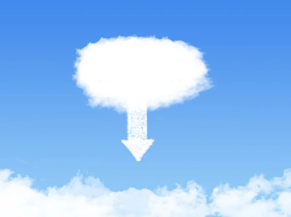 Nube tecnología de descarga abstracta — Foto de Stock