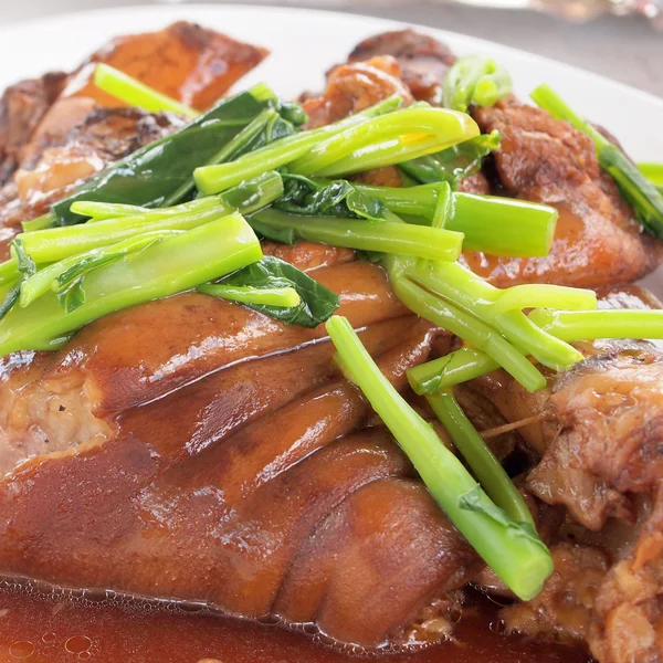 Jambe de porc cuite, nourriture Thaïlande — Photo