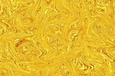 Beyaz kağıt üzerinde sıvı altın boya soyut arkaplan