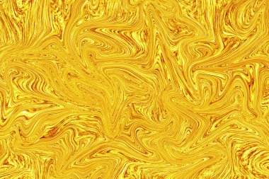 Beyaz kağıt üzerinde sıvı altın boya soyut arkaplan