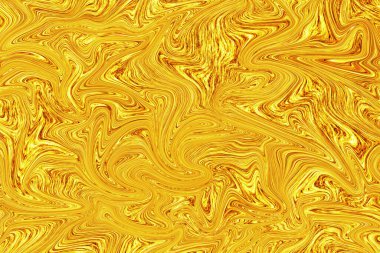 Beyaz kağıt üzerinde sıvı altın boya soyut arkaplan