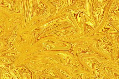 Beyaz kağıt üzerinde sıvı altın boya soyut arkaplan