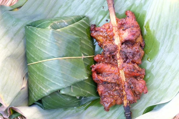 Pollo Parrilla Arroz Pegajoso — Foto de Stock