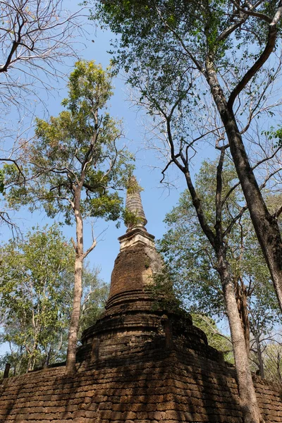 Wat Chedi Kao Yod Temple Satchanalai Historickém Parku Sukhothai — Stock fotografie