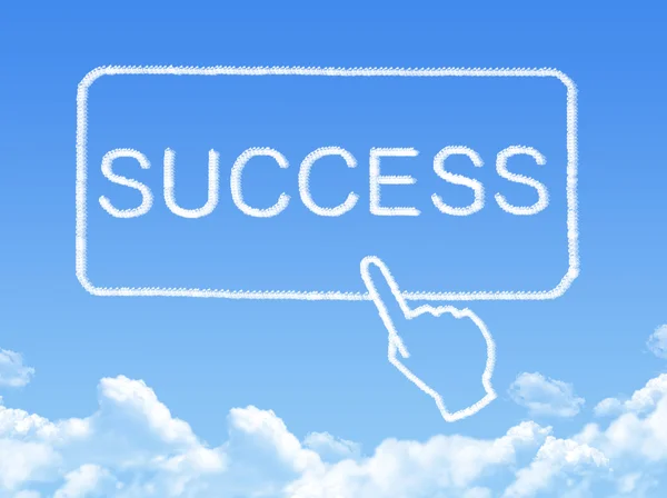 Success message cloud shape — Stock Photo, Image