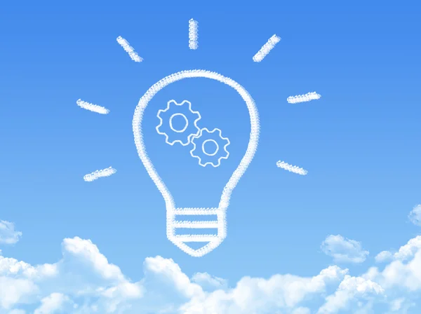 Nube en forma de concepto de idea — Foto de Stock