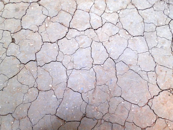 Крупный план сухой почвы в засушливом климате — стоковое фото