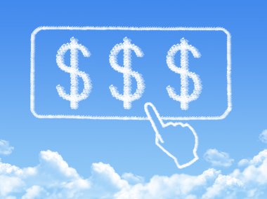 Doları mesaj bulut şekli