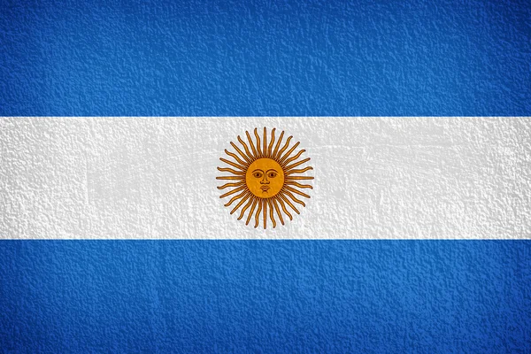 Flag from Argentina painted on a stone wall — Stock Photo, Image