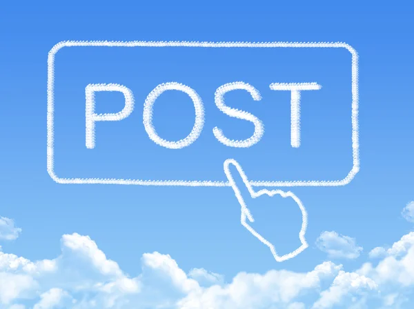 Posta iletisi bulut şekli — Stok fotoğraf