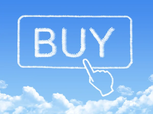 Vásárlás üzenet felhő-alakzat — Stock Fotó