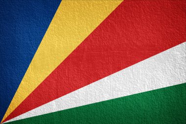 eski duvar doku Seyşel Adaları bayrağı 