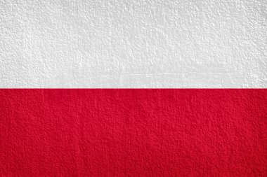 Polonya bayrağı, grunge ve retro bayrak serisi 