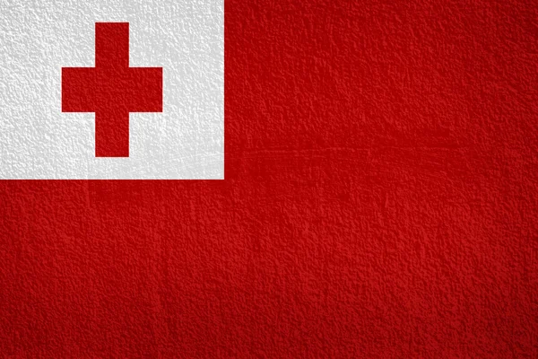 Tonga Flag on the wall texture — Stock Photo, Image