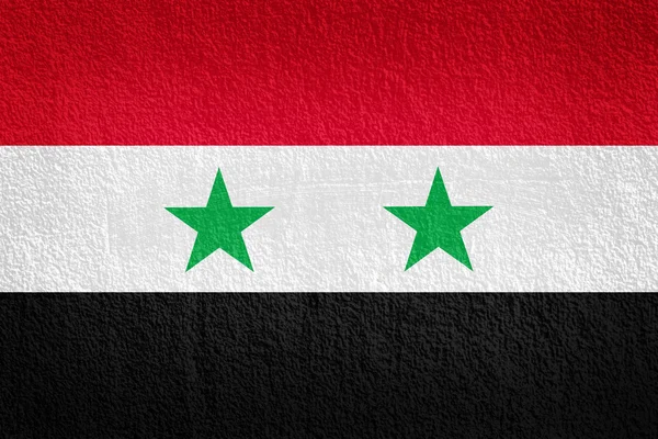 叙利亚国旗上墙纹理 — 图库照片