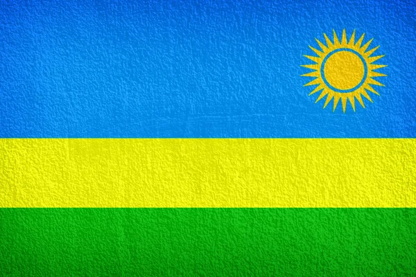 Grunge-Flagge Ruandas — Stockfoto