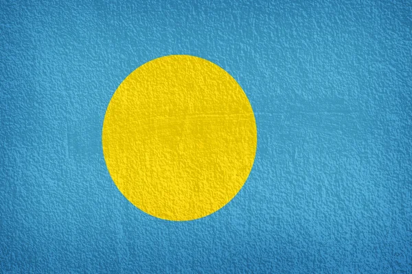 Флаг Палау на текстуре стен — стоковое фото