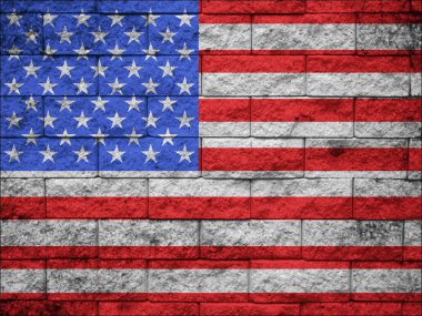 Bize taş Ulusal bayrağını arka plan duvar