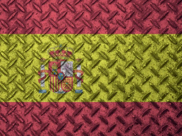 Флаг Испании на гранж-стене — стоковое фото
