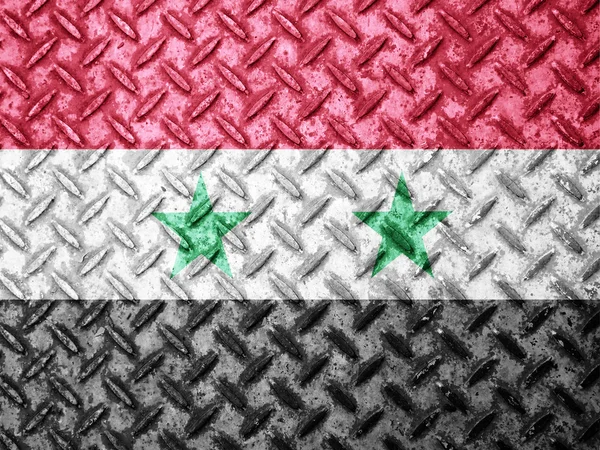 Syria flag on grunge wall — Stock Photo, Image